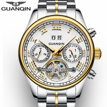 GUANQIN Automatic Mechanical Watch Men Waterproof Luxury Tourbillon Skeleton Watch Diver Wrist watch Relogio Masculino A 2024 - buy cheap