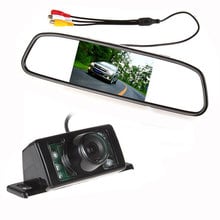 480 x 272 4.3 Inch TFT LCD Display Car Rear View Mirror Monitor + 7 IR Lights night RearView Reversing Backup Camera 2024 - buy cheap