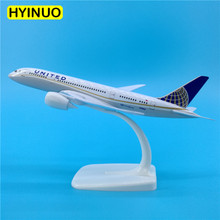 20cm airliner 1/400 collectible Boeing787 United airlines airplane model toys aircraft diecast plastic alloy plane gifts forkids 2024 - buy cheap