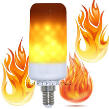 1- 10X Flame Effect LED lamp Bulb Dynamic Fire Burning / Flickering light E27 110V-220V For Christmas Holiday Decoration lamps 2024 - buy cheap