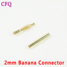 Ormino gold plated 2mm banana plug connectors quadcopter battery bullet connector gold plated 2mm banana plug 2024 - buy cheap