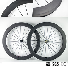 Rueda de carbono para bicicleta de carretera, 60mm de profundidad, 700C x 23c, UD, cubierta mate/Tubular, con bujes de bicicleta NOVATEC 271/372 2024 - compra barato