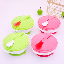 Infant Baby Feeding Bowl With Sucker + Temperature Sensing Training Spoon Baby Suction Bowl Tableware Set Kids Food Bowl Dishes 2024 - buy cheap