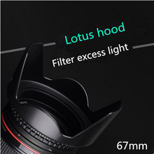 Camera Lens Hood 67mm Lotus for Canon 18-135 Nikon 18-105 Lens Tamron  Sigma Pentax Olympus Lens Accessories Thread Mounth Hood 2024 - buy cheap