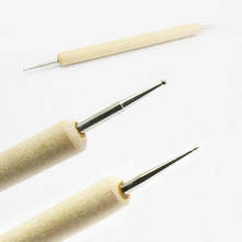 1pcs 2 Way Wooden Dotting Pen Marbleizing Tool Nail Art Dot Dotting Tools L0093 2024 - buy cheap