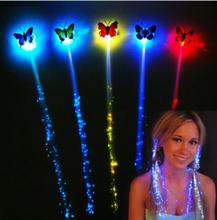 LED Hair Flashing colour Clip on Braid Decor Light Up Glow Party Club Halloween Christmas Toys YH962 2024 - buy cheap