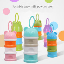 Detachable baby portable frog head milk powder color milk powder box three-layer milk powder box bear head milk powder box 2024 - buy cheap