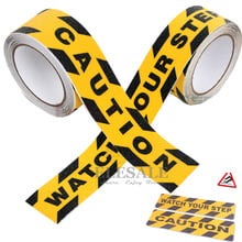 1Pcs 4.8cm*5m Anti-Slip Warning Tape With Caution For Factory Warehouse Home Stairs Skateboard Warning Sticker Workplace Safety 2024 - buy cheap