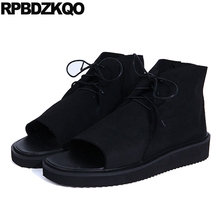 casual platform large size 45 plus 2019 native genuine leather black famous brand high quality men sandals summer shoes outdoor 2024 - buy cheap