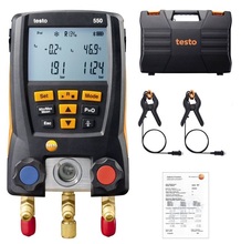Testo 550 Refrigerant Digital Manifold Tester with 2 Clamp Probes For 0563 1550 2024 - buy cheap