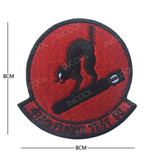 Remendo bordado 3d para teste de voo, emblema militar tático, patch bordado para combate, envio direto 2024 - compre barato