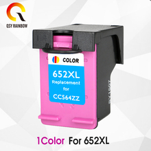 QSYRAINBOW 652XL COLOR  ink cartridge replacement for HP 652 XL for HP Deskjet 1115 1118 2135 2136 2138 3635 3636 3835 4535 2024 - buy cheap