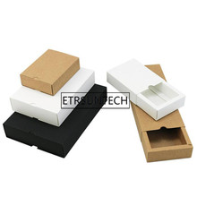 Paper Sliding Box Kraft Paper Drawer Shape Handmade Soap Packaging Boxes Gift Packaging Box White/Black/Brown 300pcs 2024 - buy cheap