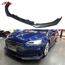 Carbon Fiber Front Lip Spoiler Splitter for Audi A5 S5 2017 2018 2019 Not For A5 Standard Car Styling 2024 - buy cheap