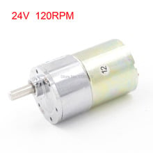 6mm Shaft Diameter DC Gear Box Motor DC 24V 120RPM Gear Reduction Motors ZGB37RG 2024 - buy cheap