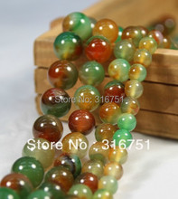 Hot Sale 4 6 8 10 12mm Smooth Peacock Agata Round Beads 15.5" Pick Siz Free Shipping Aa-F00057 2024 - buy cheap