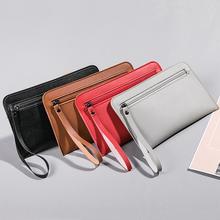 Women's Simple Clutch Bag Fashion Solid Color Zipper Wallet Casual Leather Clutch Bag Large Capacity Multi-Card Coin Bags #20 2024 - buy cheap