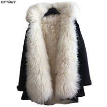 OFTBUY 2021 Long Parka Winter Jacket Women Real Fur Coat Natural Mongolia Sheep Fur Thick Warm Parkas Hood Plus Size Streetwear 2024 - buy cheap