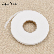 Черно-белая клейкая лента Lychee 50 м, клейкая лента для самостоятельного пошива одежды, стеганая декоративная лента, аксессуары для ленты 2024 - купить недорого