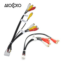 14 / 20 Pin Plug Car Stereo Radio RCA AV IN Output Wire Harness Wiring Connector Adapter Cable for KENWOOD DNX-7160 DNX7180 2024 - buy cheap