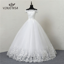 Robe De Mariee Grande Taille New Wedding Dress Lace Boat Neck Off The Shoulder Ball Gown Princess Plus Size Vintage Brides 20 2024 - buy cheap