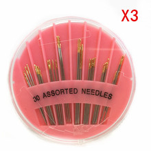 High quality 3Pack=(90pc) Compact Assorted Hand Sewing Needles for Embroidery Mending Craft Quilt Sew AA7362 2024 - buy cheap