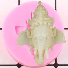 Elephant Head Silicone Molds Cake Fondant Mold DIY Party Cake Decorating Tools Polymer Clay Soap Candy Chocolate Gumpaste Moulds 2024 - buy cheap