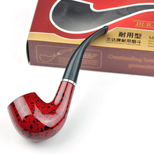 5pcs/lot classic durable tobacco pipe high quality bakelite portable herb bent smoking pipes healthy smoke cigarette holder 2024 - buy cheap