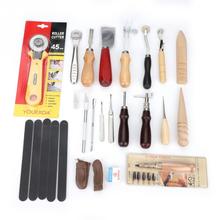 20 pcs/set Leather Craft Tools punch Kit Stitching Working Stitching Groover Sewing Set  Household Crafting Tool Set 2024 - buy cheap