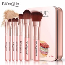 Juego de 7 brochas de maquillaje para mujer, conjunto de brochas de maquillaje, cosmética Facial de belleza para ojo, sombra, base, colorete, brocha de maquillaje 2024 - compra barato