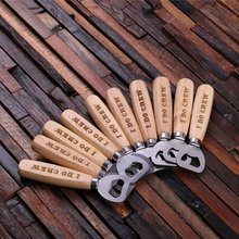 Personalized wooden engraved wedding Bottle Opener groomsman i do crew thank you Gifts opener birthday Valentine's day gifts 2024 - buy cheap