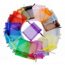 Bolsas de Organza para embalaje de joyería, bolsitas de regalo y bolsitas de 5w, 7x9, 9x12, 10x15, 13x18 Cm, 50 Uds. 2024 - compra barato