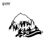 QYPF-pegatina gráfica deportiva para coche, decoración de parachoques, C16-1249, vista de las montañas más geniales, Rafting extremo, 15,8x11,5 CM 2024 - compra barato