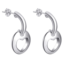 New Arrival simple love heart silver plated Earrings for women fashion jewelry Earring /KPMMXNRS FMZJUQXZ 2024 - buy cheap