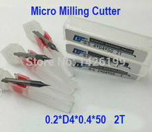 Micro Milling Cutter  2F-.0.2mm,  0.2*D4*0.4*50mm, alloy   milling cutter,CNC milling machine, CNC milling tools, Nc tool 2024 - buy cheap