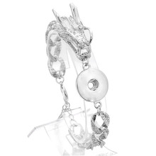 Xinnver-pulsera de Metal con diamantes de imitación para mujer, brazalete con botón a presión, ZE181, nuevo 2024 - compra barato