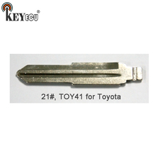 Keyecu 10x keydiy controle remoto universal lâmina de chave 21 #, toy41 para toyota 2024 - compre barato