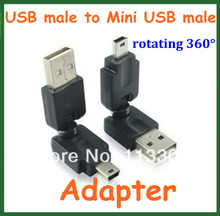 5pcs USB 2.0 Male to Mini USB Male Converter 360 Degree Rotation Angle Extension Adapter Adaptor Connector 2024 - buy cheap