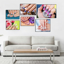 Esmalte de uñas de belleza nórdica, lienzo de decoración, póster de pintura, arte de pared, imagen, decoración del hogar para dormitorio de niños, sala de estar, decoración del hogar 2024 - compra barato