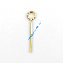 Jewelry Making findings Eye Pins  Brass Pins ;Scarf Pins findings 0.7*15mm 2024 - buy cheap