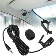 3m Car Audio Microfone Clipe de 3.5 milímetros Jack Plug Mic Microfone Externo Para Auto DVD Rádio Estéreo Mini Com Fio Longo Profissionais 2024 - compre barato