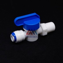 1/4" Inline Quick Fitting,1/4" male thread Ball Valve Quick Fitting Connection Aquarium RO Water Filter Reverse Osmosis System 2024 - buy cheap