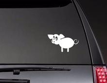 Silly Baby Pig Vinyl Stickers Car Decal Waterproof Removable Art Modern Rear windshield Decor Car Window Decals ZP0637 2024 - buy cheap
