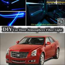 Luces de banda de fibra óptica de atmósfera de sintonización de luz ambiental interior para Cadillac CTS CTS-V Panel de puerta interior 2024 - compra barato