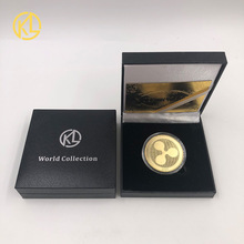 Moneda de criptomoneda, moneda de bitcoin conmemorativa redonda, moneda chapada en moneda, coleccionable con caja de regalo 2024 - compra barato