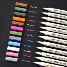 10pcs Metallic Color Pen Drawing Marker Ceramics Glass Wood Painting School Office Supply Stationery Artist Signature Pen 2024 - buy cheap