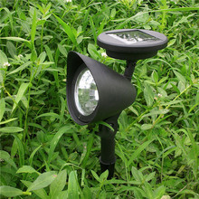 1pcs Wholesale 3 LED Solar Powered Spotlight Outdoor Garden Landscape Lawn Yard Path Spot decor Light Lamp Auto On 2024 - buy cheap