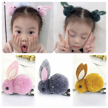 Bebê meninas animais coelho grampos de cabelo para meninas crianças acessórios para o cabelo 3d orelhas de coelho grampos de cabelo barrettes coreano 2024 - compre barato