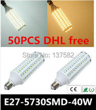 50pcs 40W High Brightness LED Bulb 132pcs SMD5730 B22 E27 E40 LED Lighting Lamp 110V/220V Warm White/Cold White LED Corn Light 2024 - buy cheap