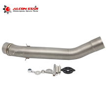 Alconstar- Z750 Motorcycle Exhaust Middle Pipe Connect Pipe Muffler Link Pipe Middle Section Adapter Pipe for Kawasaki z750 2024 - buy cheap